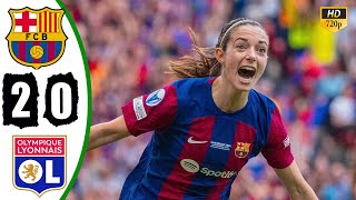 Barcelona vs Lyon 2-0 Women's Highlights & All Goals - Final Champions League 2024