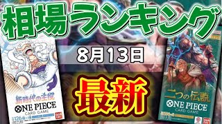 【ワンピカード】【5弾〜8弾】8月最新　高額カード相場ランキング　パラレル以上