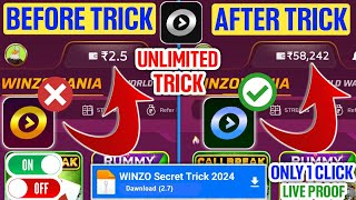 🤑Winzo Gold Total Trick 2024 Unlimited Won Trick | Winzo App Se Paise Kaise kamaye