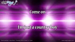 John Rich   Country Done Come To Town   Karaoke Version Instrumental