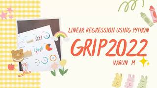 Linear regression using python | least squares method
