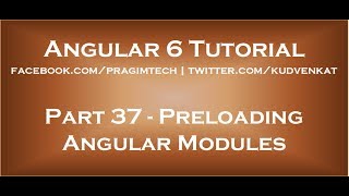 Preloading angular modules