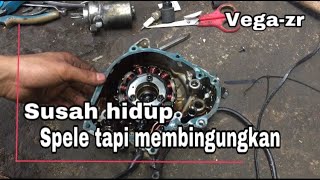 penyebab vega zr susah hidup-vega zr hilang pengapian #herdiktutorial