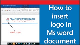 How to Insert Logo in Word Document: Inserting a logo in Microsoft Word documents