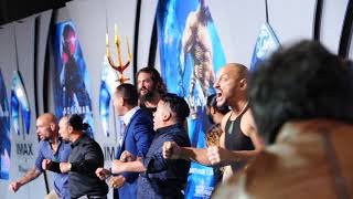 Jason Momoa Aquaman Premiere Hollywood CA 12-12-2018 Haka Dance