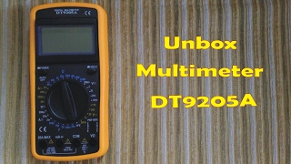 Unboxing Multimeter DT9205A