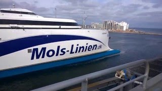 Mols-linien, Færge Aarhus-Odden, KatExpress 2, afgang fra Århus, Full HD