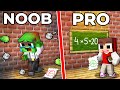 NOOB Baby Mikey Student vs PRO Baby JJ Student Survival Battle in Minecraft (Maizen)