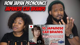 🇯🇵 American Couple Reacts "How Japanese Pronounce Japanese Car Brands"