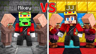 Mikey POOR vs JJ RICH King Survival Battle in Minecraft Challenge Maizen JJ and Mikey