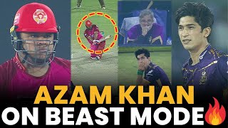 Azam Khan on Beast Mode🔥 | Quetta Gladiators vs Islamabad United | Match 13 | HBL PSL 8 | MI2A