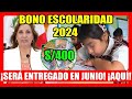 BONO ESCOLARIDAD 2024 - Nuevo Bono 400 ¿QUIÉNES LO RECIBEN y CUÁLES SON LOS REQUISITOS DEL GOBIERNO