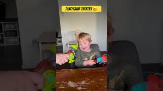 Dinosaur Tickles ๐ค #dinosaurs #tickles #laughing
