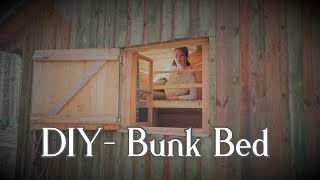 🌳🏡🌲 Forest hut 🦊 # 8 DIY-I'm building a bunk bed - Vanessa Blank - 4K