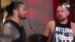 Dean Ambrose Confronts Roman Reigns Same as Seth Rollins : WWE RAW : October 1. 2018