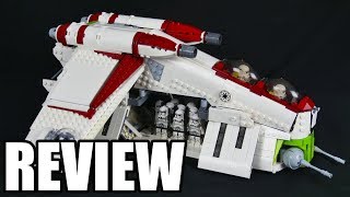 Custom LEGO Star Wars LA-AT Gunship MOC Review!