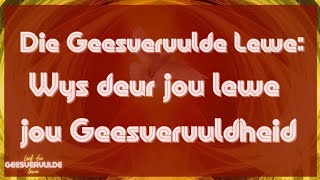 Die Gees-vervulde Lewe:  Wys deur jou lewe jou Geesvervuldheid