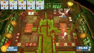 Overcooked 2: Night of the Hangry Horde, Level 3-2, 2 Players, 4 Stars (873)