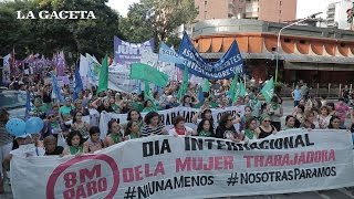 #NiUnaMenos: multitudinaria marcha de mujeres en Tucumán