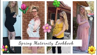 Spring Maternity Lookbook!  Comfy, casual, \u0026 dressy maternity outfits for springtime!