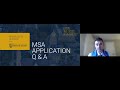 University of Notre Dame MSA Application Q&A