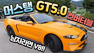 포드 머스탱 5.0 GT 컨버터블 머쓸카에 감성을 더한 자연흡기 V8심장! 숨막히는 배기와 뚜껑열고 달려보자!