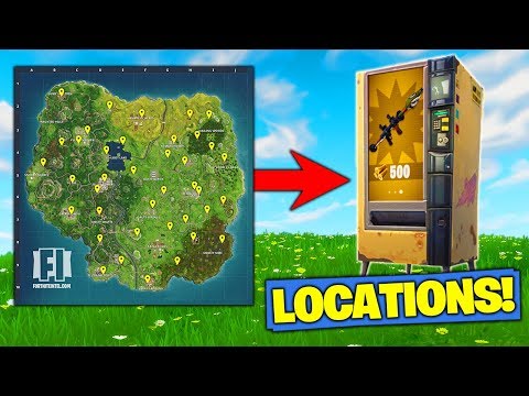 All Vending Machine Locations In Fortnite Battle Royale - all vending machine locations in fortnite battle royale