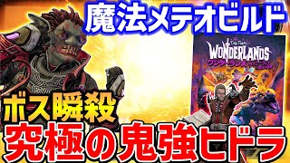 【Wonderlands】広範囲超火力魔法！グレボの魔法メテオ＆ヒドラビルドが強い、バフマイ不使用【セーブファイルあり】【ワンダーランズ】カオスレベル20、最強ビルド