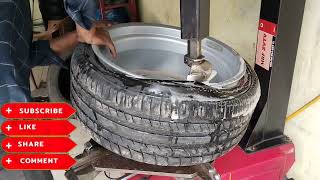 How to remove/assemble tubeless car tyre /Tire change Tips & Tools