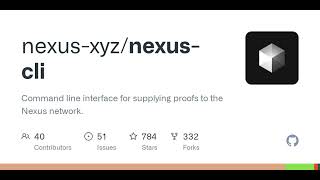 GitHub - nexus-xyz/nexus-cli: Command line interface for supplying proofs to the Nexus network.