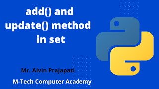 Set Method (add, update) in Python