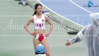 【4K】陸上女子｜女子選手の滑らかで力強い走り｜女子200m｜2022日本学生個人選手権