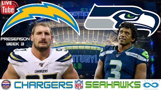 Los Angeles Chargers vs Seattle Seahawks: Preseason Week 3: Live NFL Game