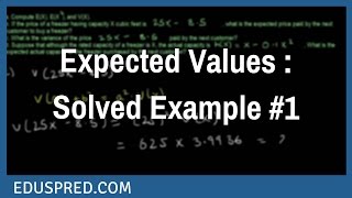 Expected Values : Solved Example #1