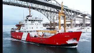 CCG GRIFFON - Downbound Port Huron, Michigan 1-24-2025