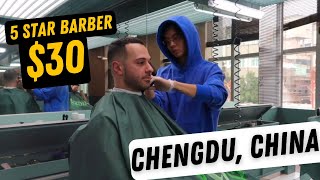 $30 HAIRCUT in CHINA by 5 STAR Barber Brian !