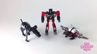 Ungrownups Video Transmission: Takara Tomy Transformers Masterpiece Ravage and Rumble MP-15