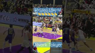 Shooting Points for アルバルク東京 Alvark Tokyo #japan #bleague #video #viral