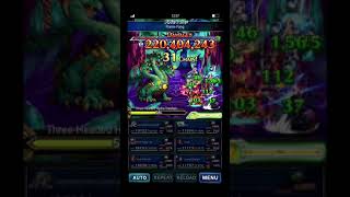 FFBE Clash Of Will Three Head Hydra test lvl60 safe clear without tank#no minus element resist units