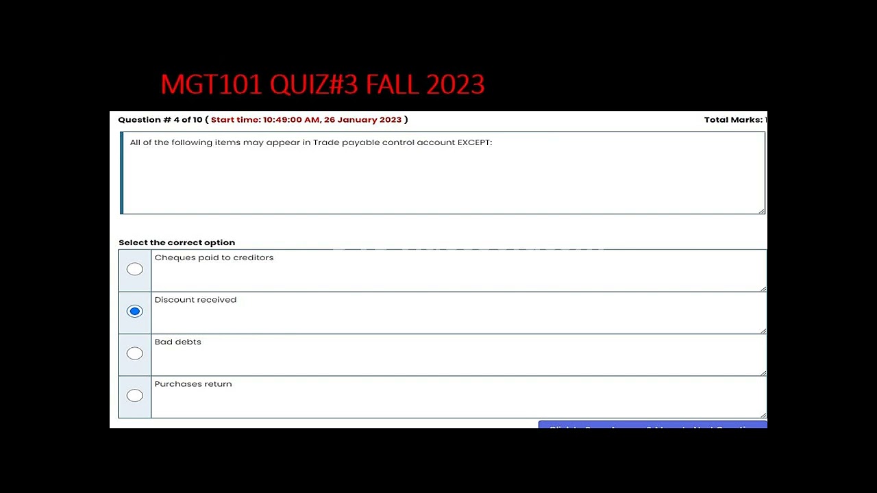 MGT101 Quiz#2 Fall 2023 - YouTube