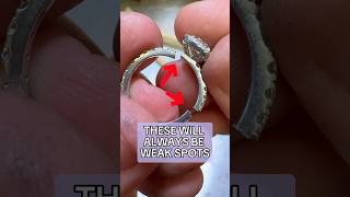 Reviving an engagement ring that completely broke apart #restoration #satisfying #jewelryrepair