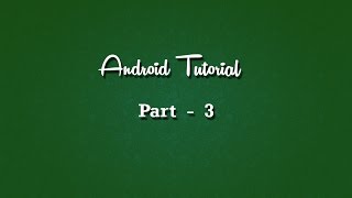 #android #androidtutorial Android Tutorial Lesson 3 Directory structure Inf