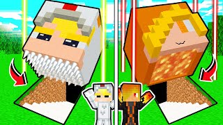 TÔ GÀ THỬ THÁCH 24H XÂY HẦM BÍ MẬT CẶP ĐÔI SIÊU AN TOÀN TRONG MINECRAFT*TÔ GÀ XÂY HẦM BÍ MẬT SINH TỐ