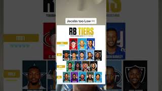 NFL RB Tier List 👀 #shorts