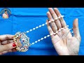 how to make kattu teega chain making at home new design kattutega diy beaded chain l chain