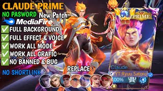 NEW!! Script Skin Claude - PRIME Cosmic Blaze No Password | Full Effect Voice | Patch Terbaru