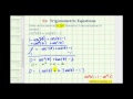 Ex: Solve a Factorable Trig Equation Requiring Substitution Using Radians - Exact Solutions