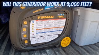 Unboxing Costco Firman Dual Fuel 3200W / 4000W Inverter Generator Review At High Elevation