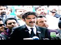 PTI Leader Sher Afzal Marwat Media Talk outside ECP