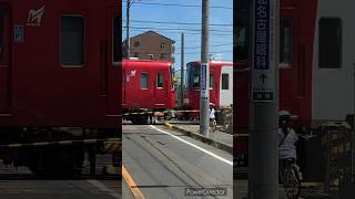 名鉄犬山線西春〜徳重間踏切　特急通過〜普通通過#名古屋鉄道